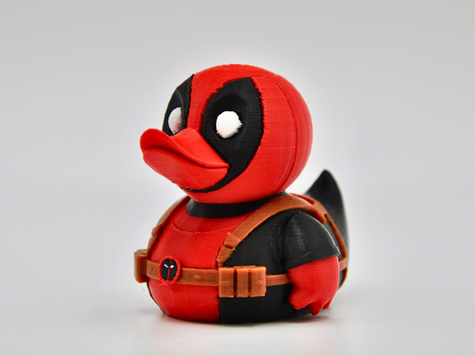 Deadpool Duck 3D Printed Mercenary Figurine