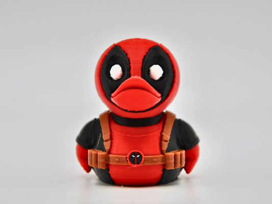 Deadpool Duck 3D Printed Mercenary Figurine