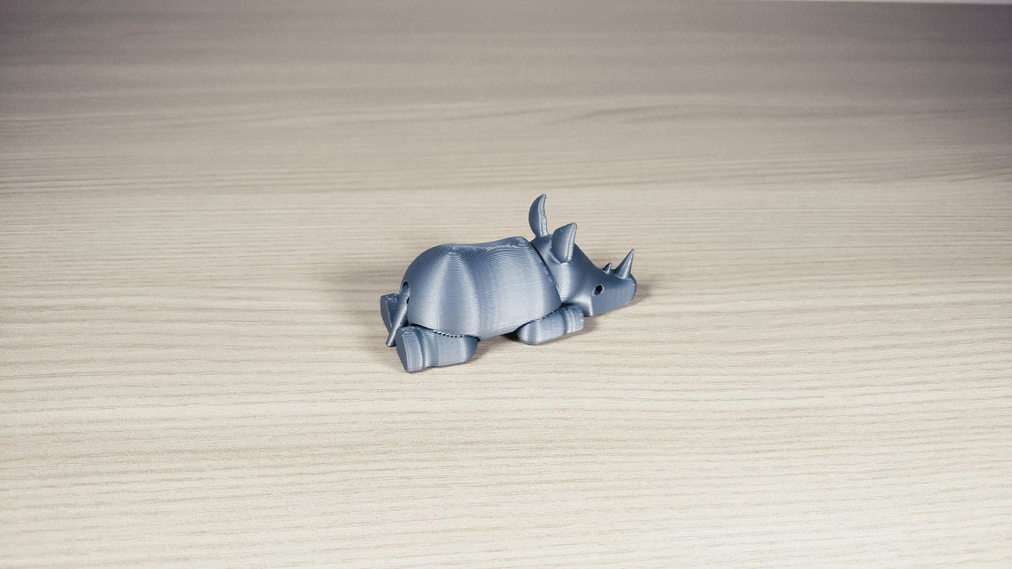 Articulated 3D Printed Rhino: Eco-Friendly Figurine - 3DEvricPrinting