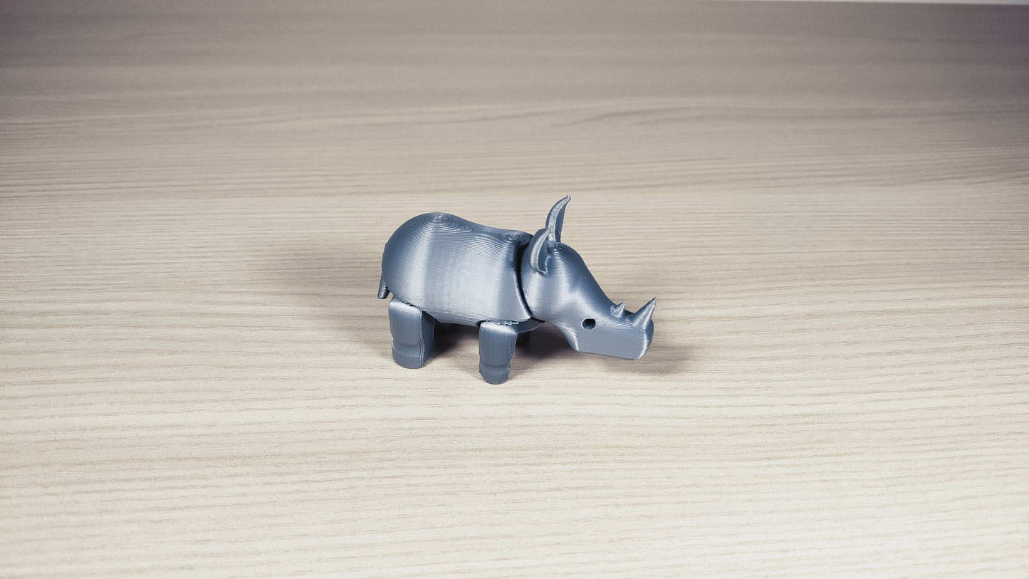 Articulated 3D Printed Rhino: Eco-Friendly Figurine - 3DEvricPrinting