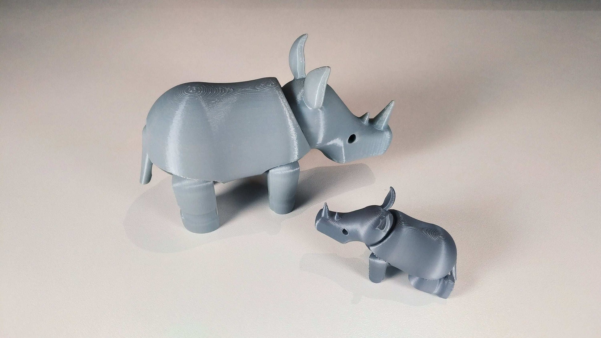 Articulated 3D Printed Rhino: Eco-Friendly Figurine - 3DEvricPrinting