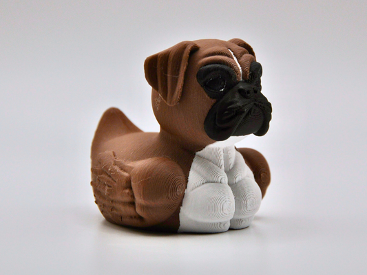 Boxer Duck 3D Printed Playful Athlete Figurine