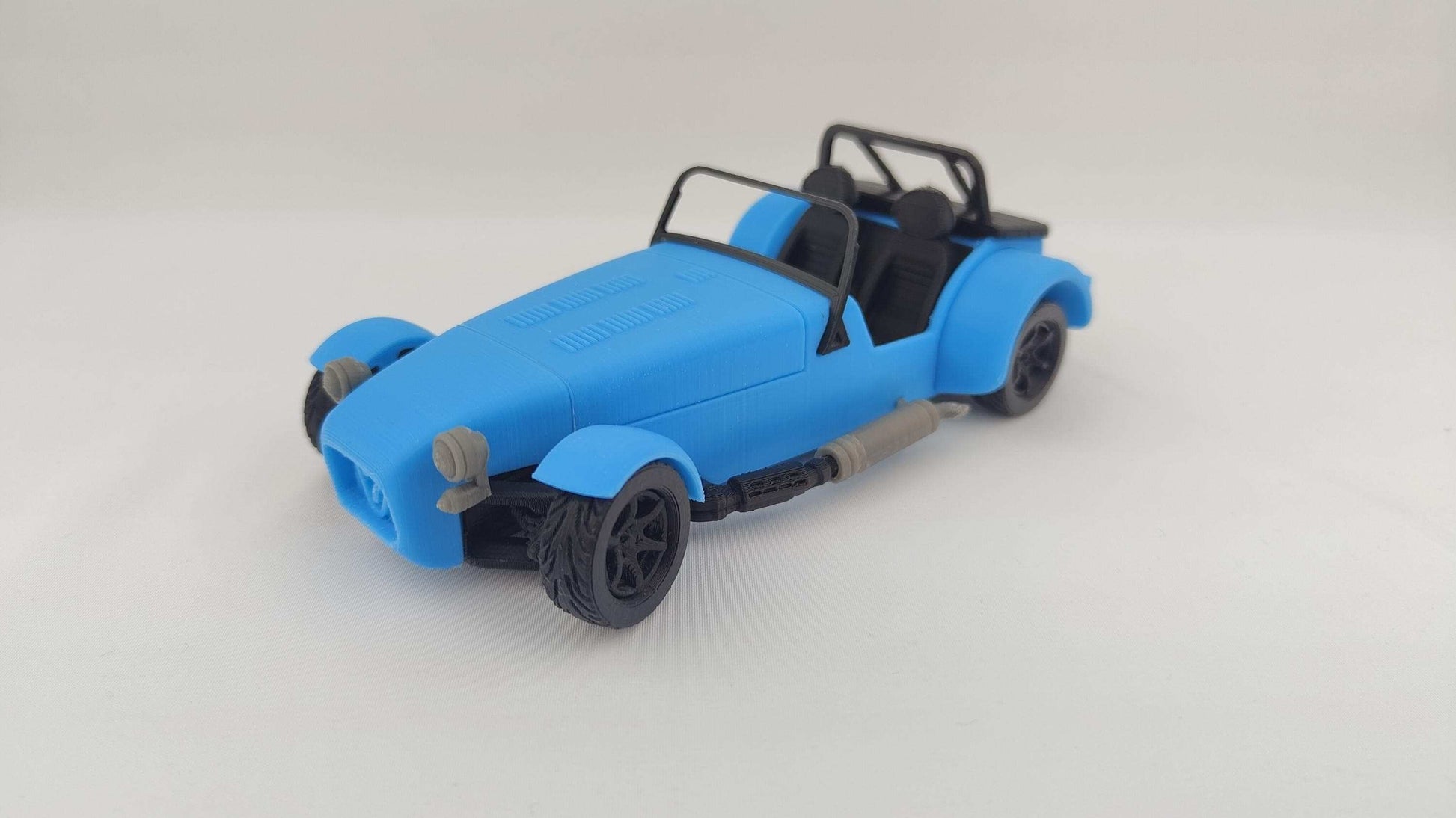 Caterham Super Seven R300 Retro Car 3D Printed Orange Replica - 3DEvricPrinting