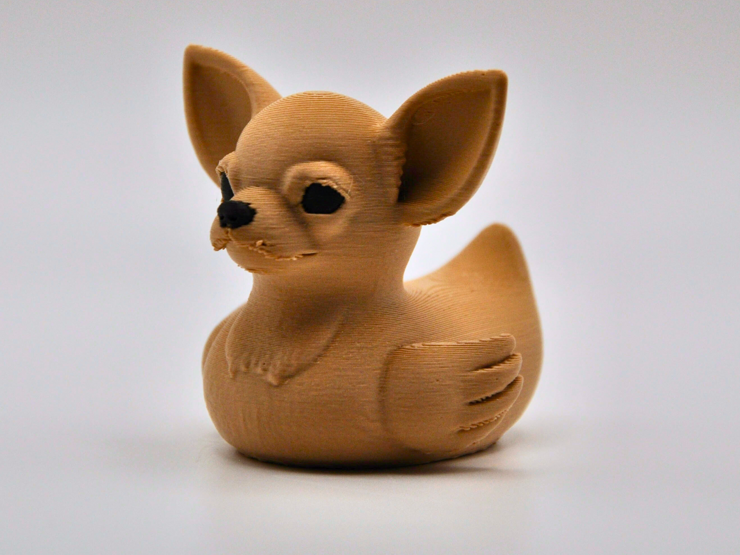 Chihuahua Duck 3D Printed Tiny Guardian Figurine