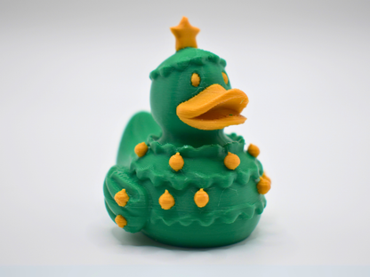Christmas Tree Duck 3D Printed Holiday Decor Figurine