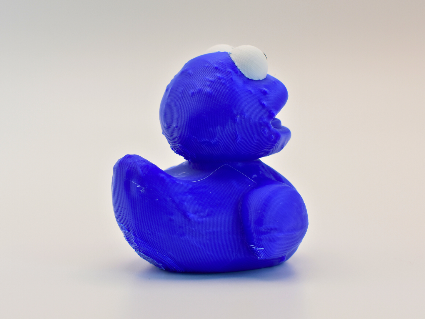 Cookie Monster Duck 3D Printed Sesame Street Character Figurine