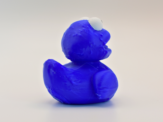 Cookie Monster Duck 3D Printed Sesame Street Character Figurine