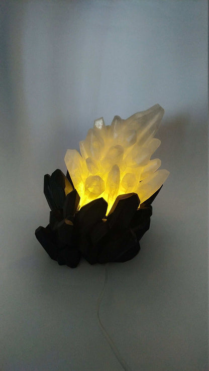 Crystal LED Lamp: Multicolor 3D Printed USB Table Light - 3DEvricPrinting