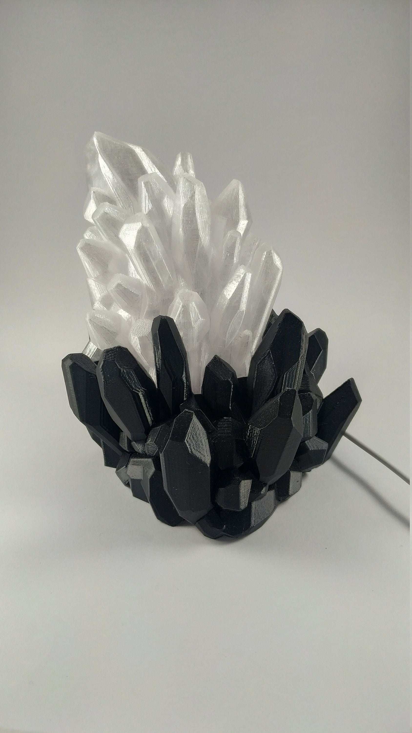 Crystal LED Lamp: Multicolor 3D Printed USB Table Light - 3DEvricPrinting