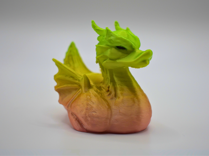 Dragon Duck 3D Printed Mythical Fire-Breather Figurine