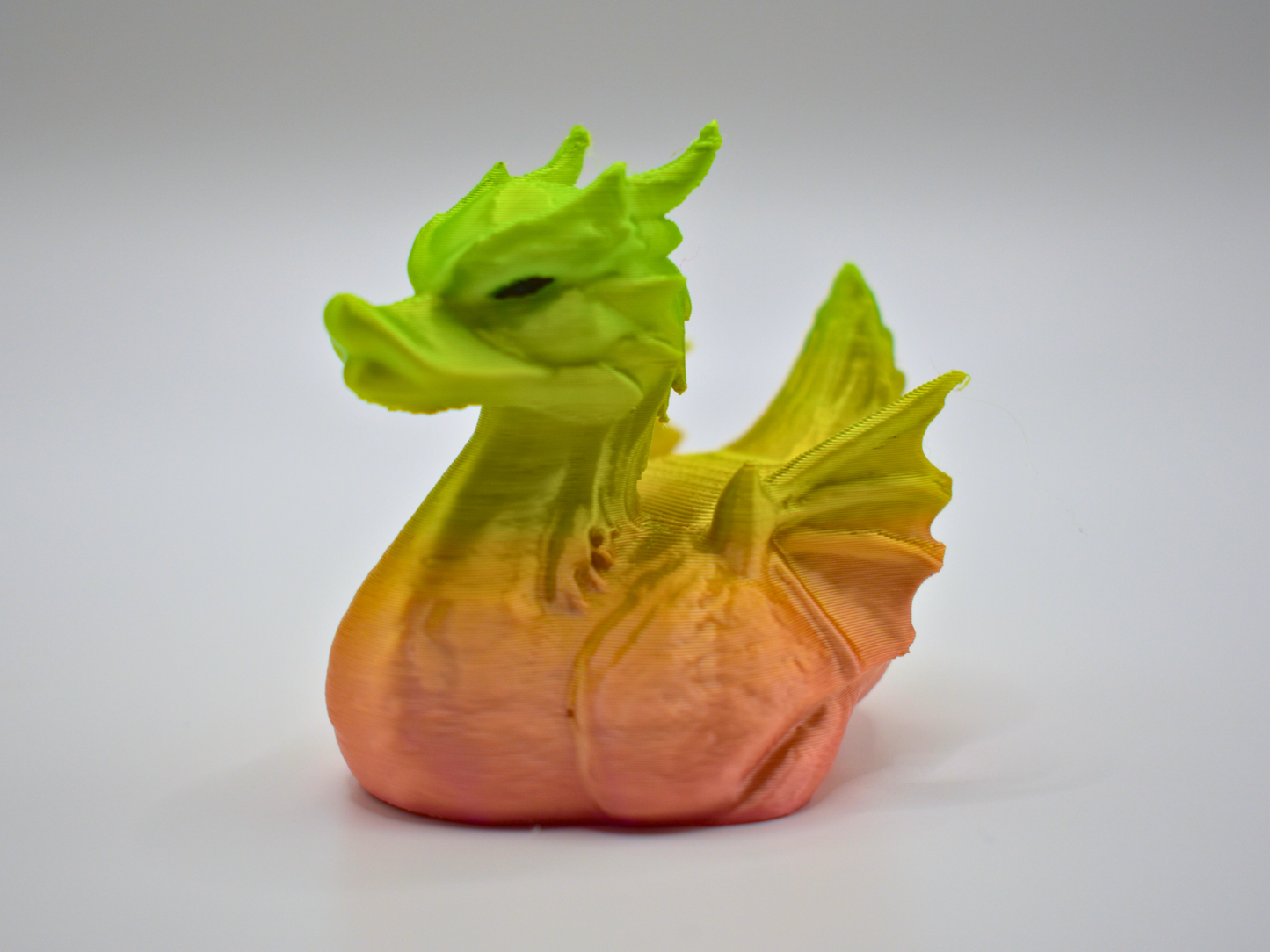 Dragon Duck 3D Printed Mythical Fire-Breather Figurine