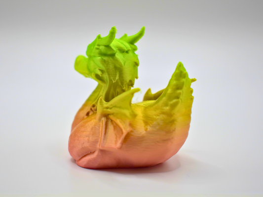 Dragon Duck 3D Printed Mythical Fire-Breather Figurine
