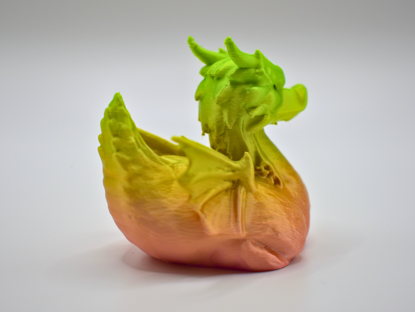 Dragon Duck 3D Printed Mythical Fire-Breather Figurine