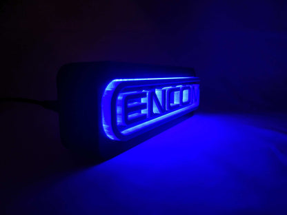 Encom Corporation Logo LED Lamp – 3D Printed Tron‑inspired Lightbox Sign, Iconic Sci‑Fi Desk Decor & Gift for Movie Fans, Gamers - 3DEvricPrinting