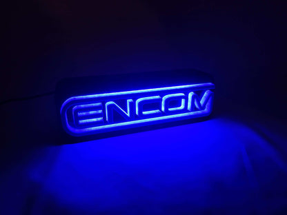 Encom Corporation Logo LED Lamp – 3D Printed Tron‑inspired Lightbox Sign, Iconic Sci‑Fi Desk Decor & Gift for Movie Fans, Gamers - 3DEvricPrinting