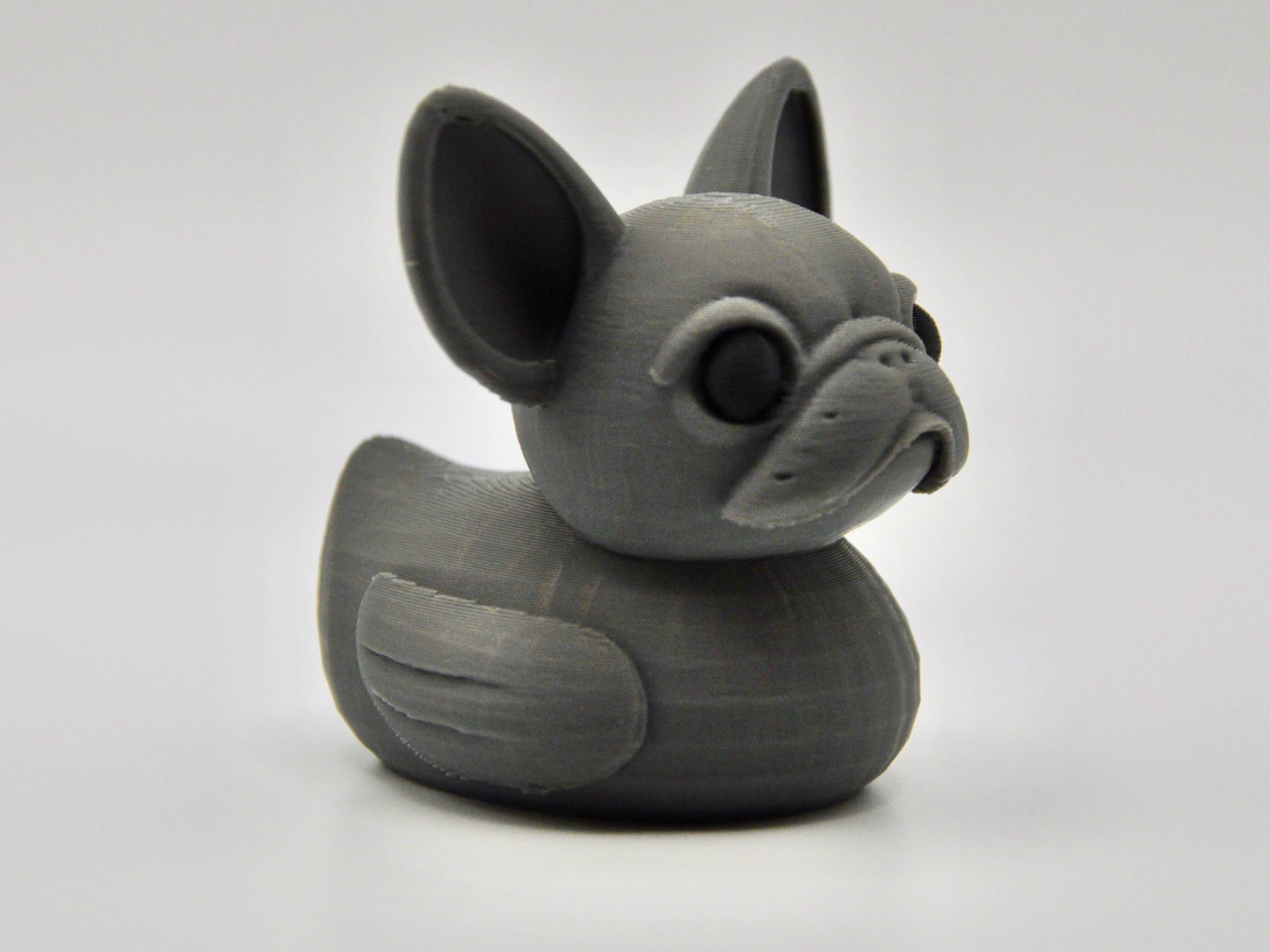 French Bulldog Duck 3D Printed Urban Companion Figurine
