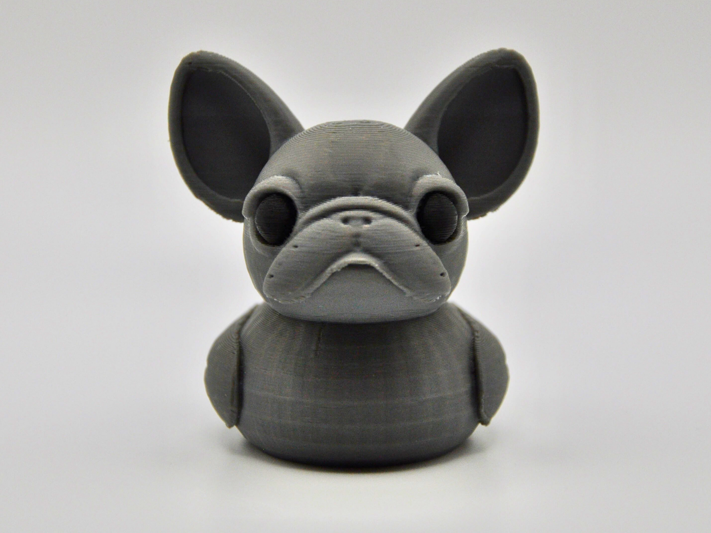 French Bulldog Duck 3D Printed Urban Companion Figurine