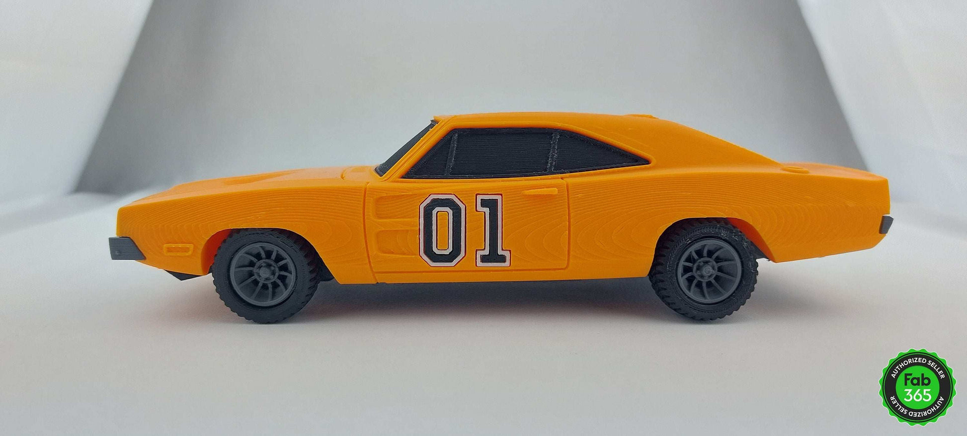 General Lee Dodge Charger 3D Printed Replica - Dukes of Hazzard Car (1/24 Scale) - 3DEvricPrinting