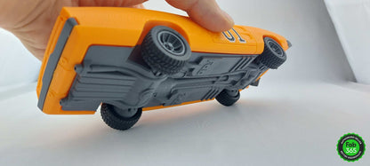 General Lee Dodge Charger 3D Printed Replica - Dukes of Hazzard Car (1/24 Scale) - 3DEvricPrinting