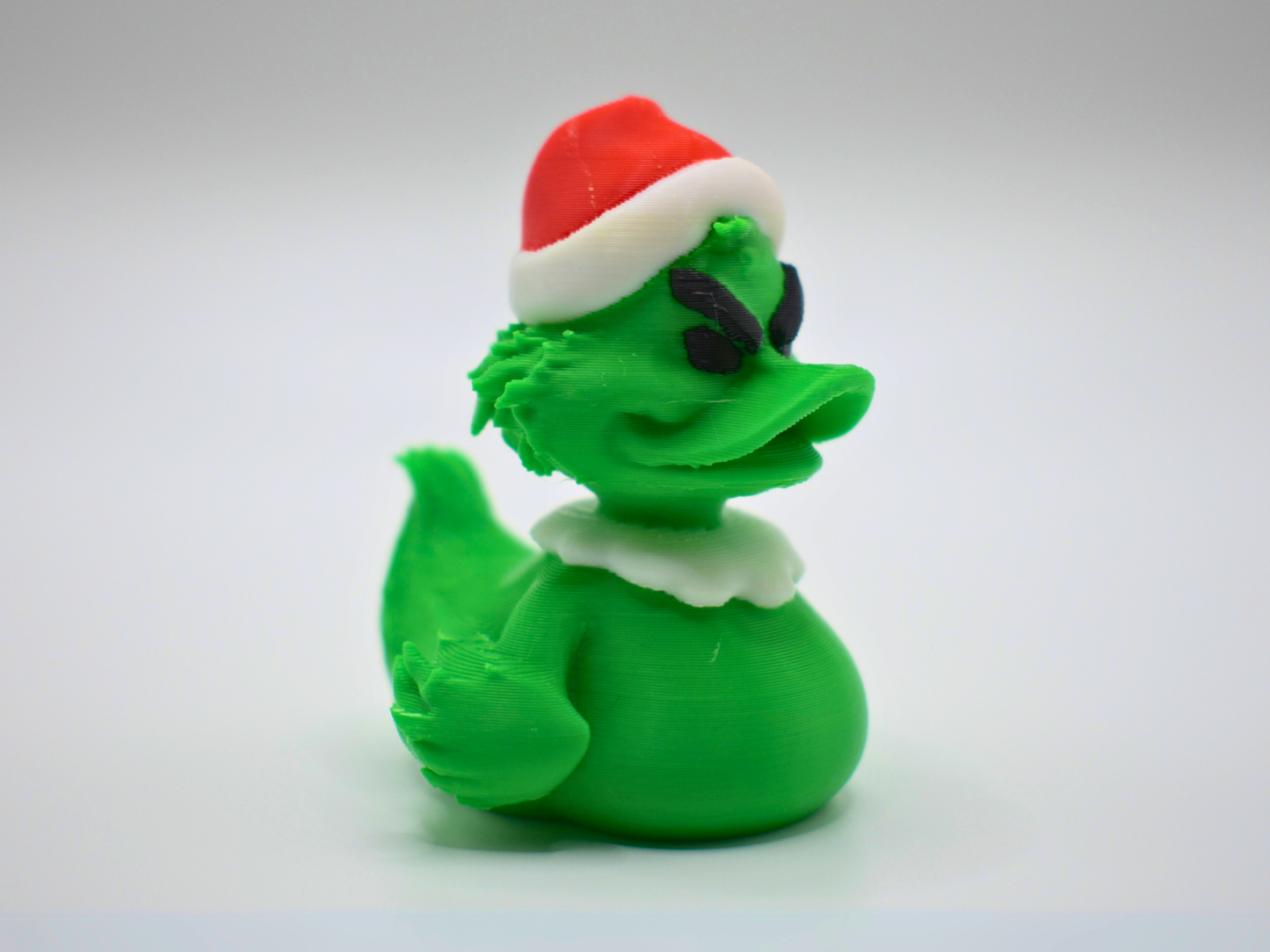 Grinch Duck 3D Printed Christmas Villain Figurine