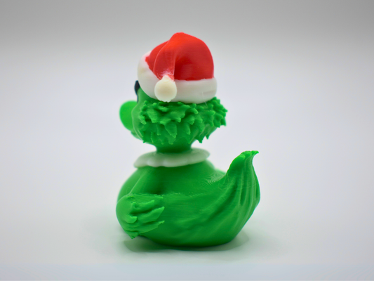 Grinch Duck 3D Printed Christmas Villain Figurine