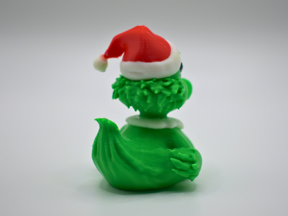 Grinch Duck 3D Printed Christmas Villain Figurine