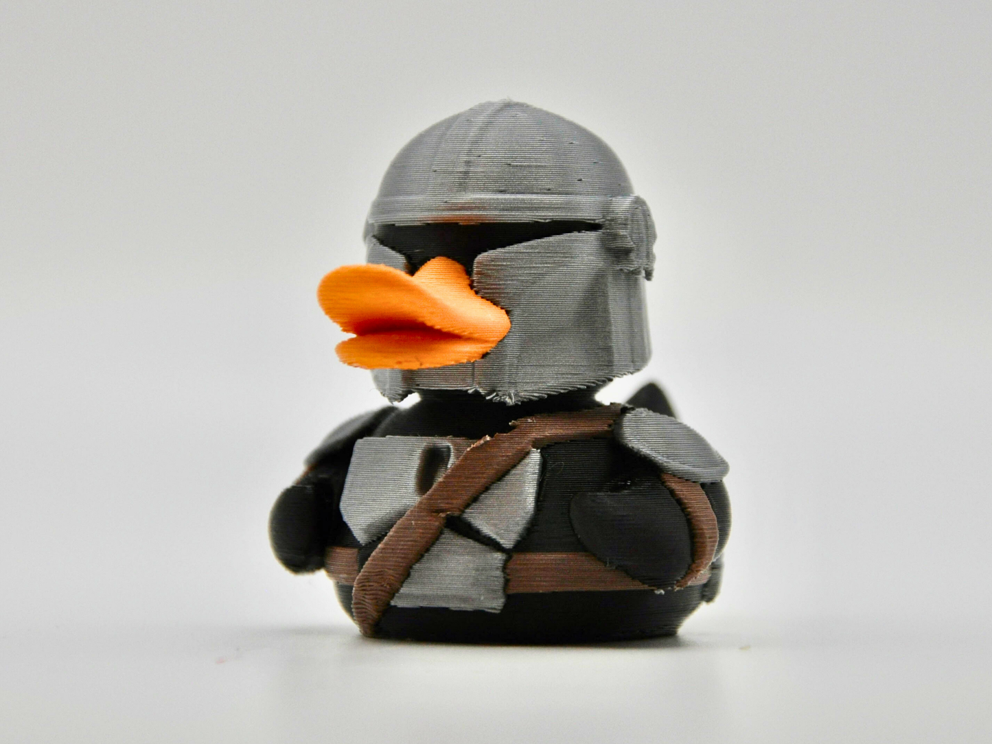 Mandalorian Duck 3D Printed Bounty Hunter Figurine