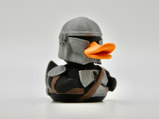 Mandalorian Duck 3D Printed Bounty Hunter Figurine