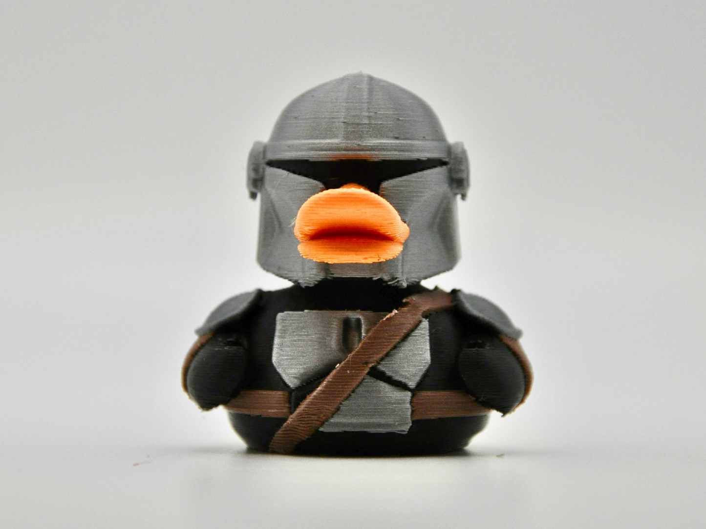 Mandalorian Duck 3D Printed Bounty Hunter Figurine