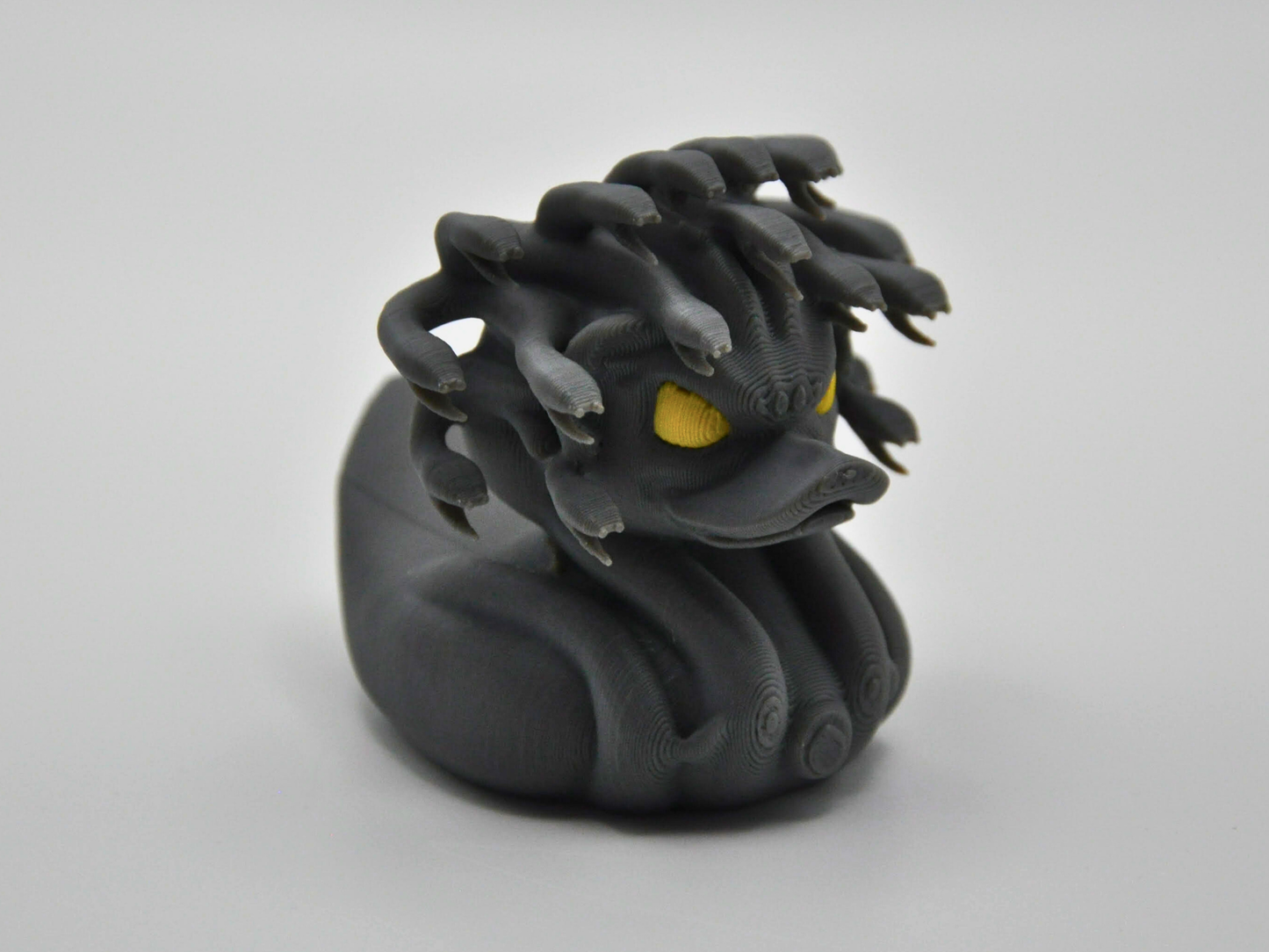 Medusa Duck 3D Printed Mythical Gorgon Figurine