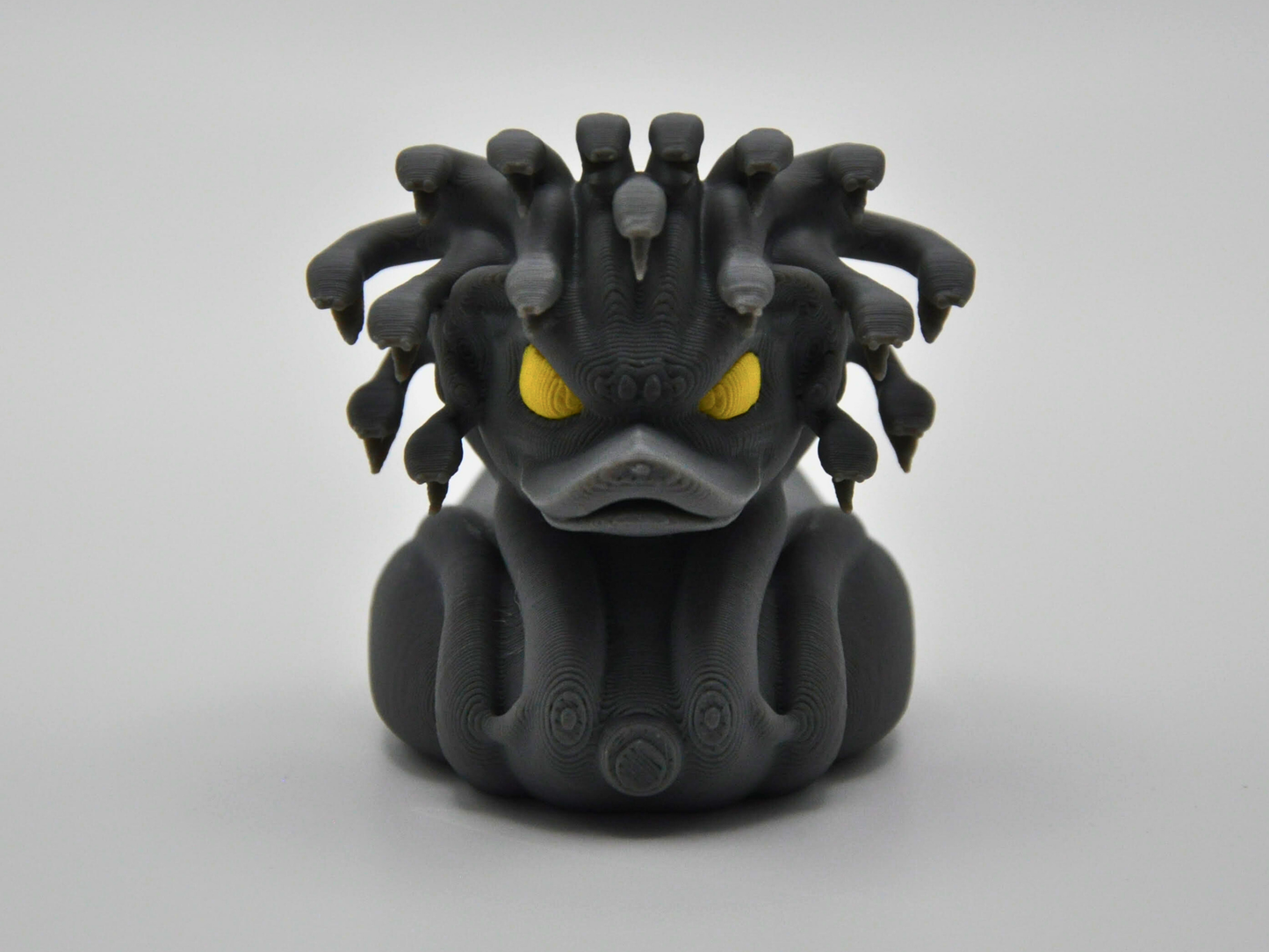 Medusa Duck 3D Printed Mythical Gorgon Figurine