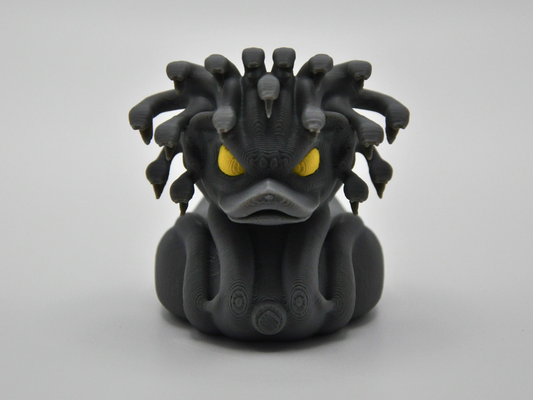 Medusa Duck 3D Printed Mythical Gorgon Figurine