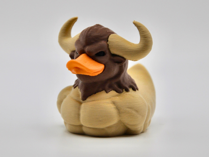 Minotaur Duck 3D Printed Mythical Labyrinth Guardian Figurine