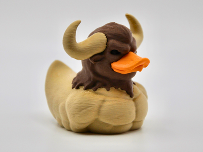 Minotaur Duck 3D Printed Mythical Labyrinth Guardian Figurine