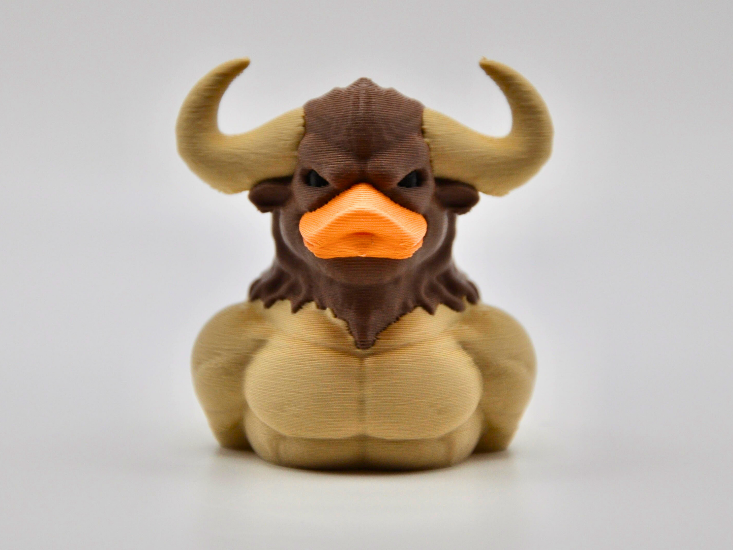 Minotaur Duck 3D Printed Mythical Labyrinth Guardian Figurine