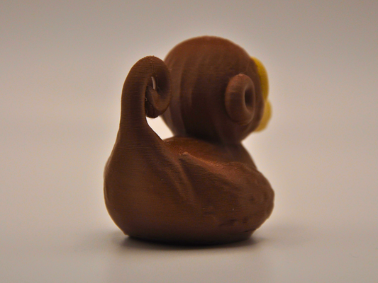 Monkey Duck 3D Printed Playful Primate Figurine