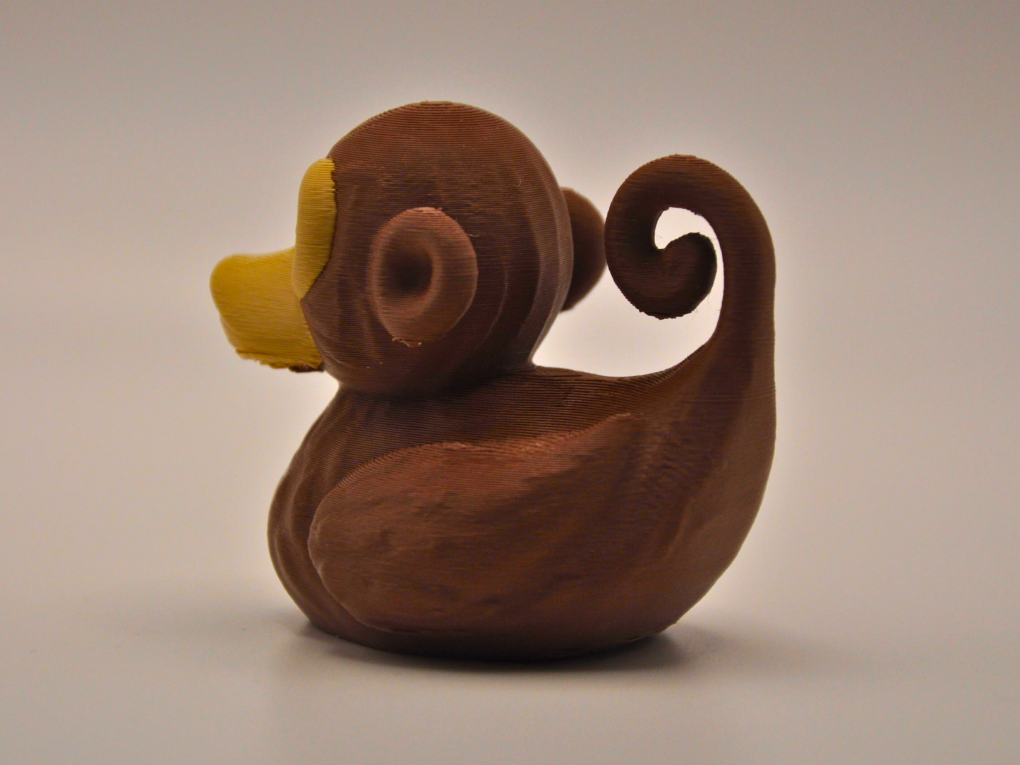 Monkey Duck 3D Printed Playful Primate Figurine