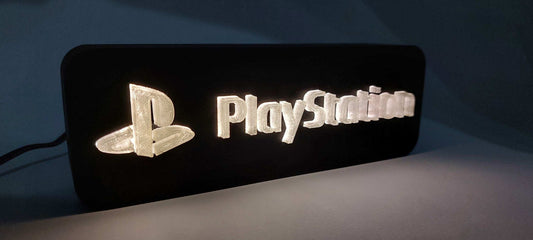PlayStation Logo LED Lamp – Retro Backlit Table Light, Night Lamp and Gaming Room Decor - 3DEvricPrinting