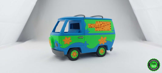 Scooby Doo Mystery Machine 3D Printed Car Replica – Collectible Cartoon Van Model - 3DEvricPrinting