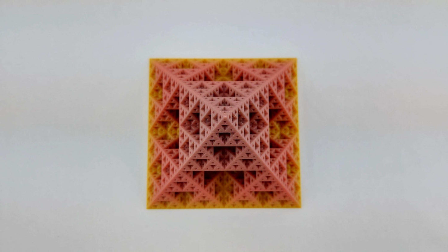 Sierpiński Triangle Pyramid: 3D Printed Fractal Sculpture - 3DEvricPrinting