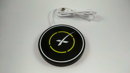 SpaceX Landing Pad Qi Wireless Charger with Anti Slip Rubber Feet 3D Printed - 3DEvricPrinting