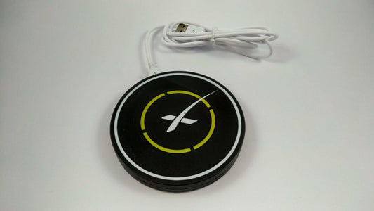 SpaceX Landing Pad Qi Wireless Charger with Anti Slip Rubber Feet 3D Printed - 3DEvricPrinting