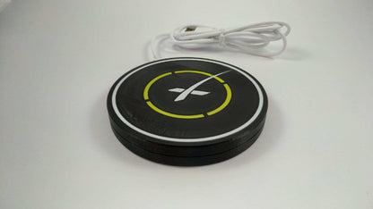 SpaceX Landing Pad Qi Wireless Charger with Anti Slip Rubber Feet 3D Printed - 3DEvricPrinting