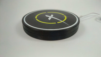 SpaceX Landing Pad Qi Wireless Charger with Anti Slip Rubber Feet 3D Printed - 3DEvricPrinting