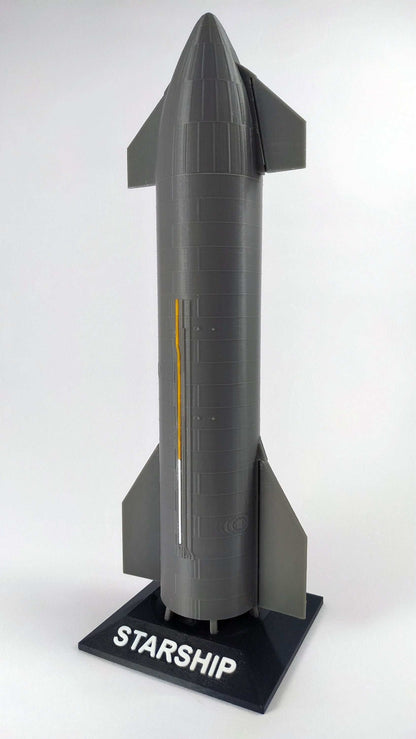 SpaceX Starship SN9 Rocket Model – 1:200 Scale Highly Detailed Collectible with Display Stand - 3DEvricPrinting