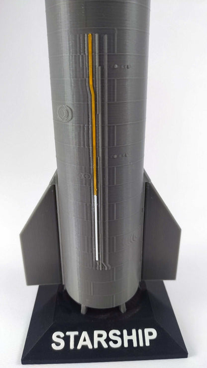 SpaceX Starship SN9 Rocket Model – 1:200 Scale Highly Detailed Collectible with Display Stand - 3DEvricPrinting