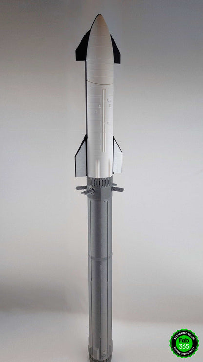 SpaceX Starship Super Heavy Booster 4 Model – Detailed 3D Printed First Stage Rocket for Collectors - 3DEvricPrinting