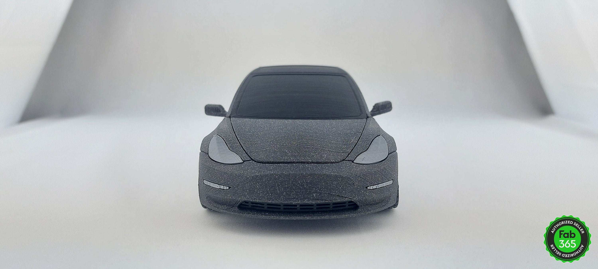 Tesla Model 3 1:24 Scale 3D Printed Replica – Metallic Black Collectible Car for Tesla Fans - 3DEvricPrinting