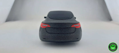 Tesla Model 3 1:24 Scale 3D Printed Replica – Metallic Black Collectible Car for Tesla Fans - 3DEvricPrinting