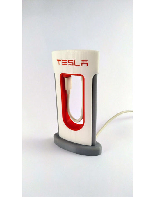 Tesla Supercharger smartphone iPhone, Android & other devices realistic charger - 3DEvricPrinting